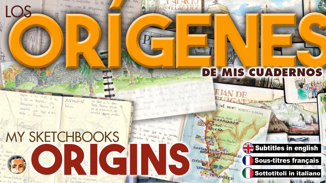Los orígenes de mis cuadernos de dibujo y su evolución. Origins of my sketchbooks and its evolution.