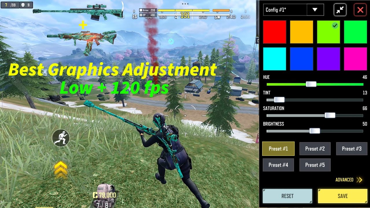 BEST GRAPHICS | Low + 120 fps | AR + SNIPER Gameplay 🤩 