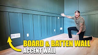 Board & Batten Wall + TIPS TO MAKE IT PERFECT || Concrete Slab House Reno (Ep.13)