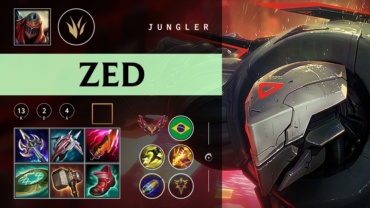 Zed Jungle vs Hecarim - BR Grandmaster Patch 26.03