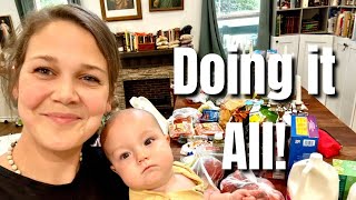 A VERY Full Week With 8 Kids | Grocery Haul, Baking & Mass