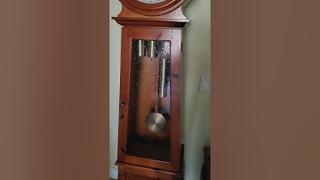 Simple trick how to connect weights to an over wound cable grandfather clock