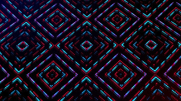 Colorful abstract neon stars and dots animation background | 4K Free Stock Video