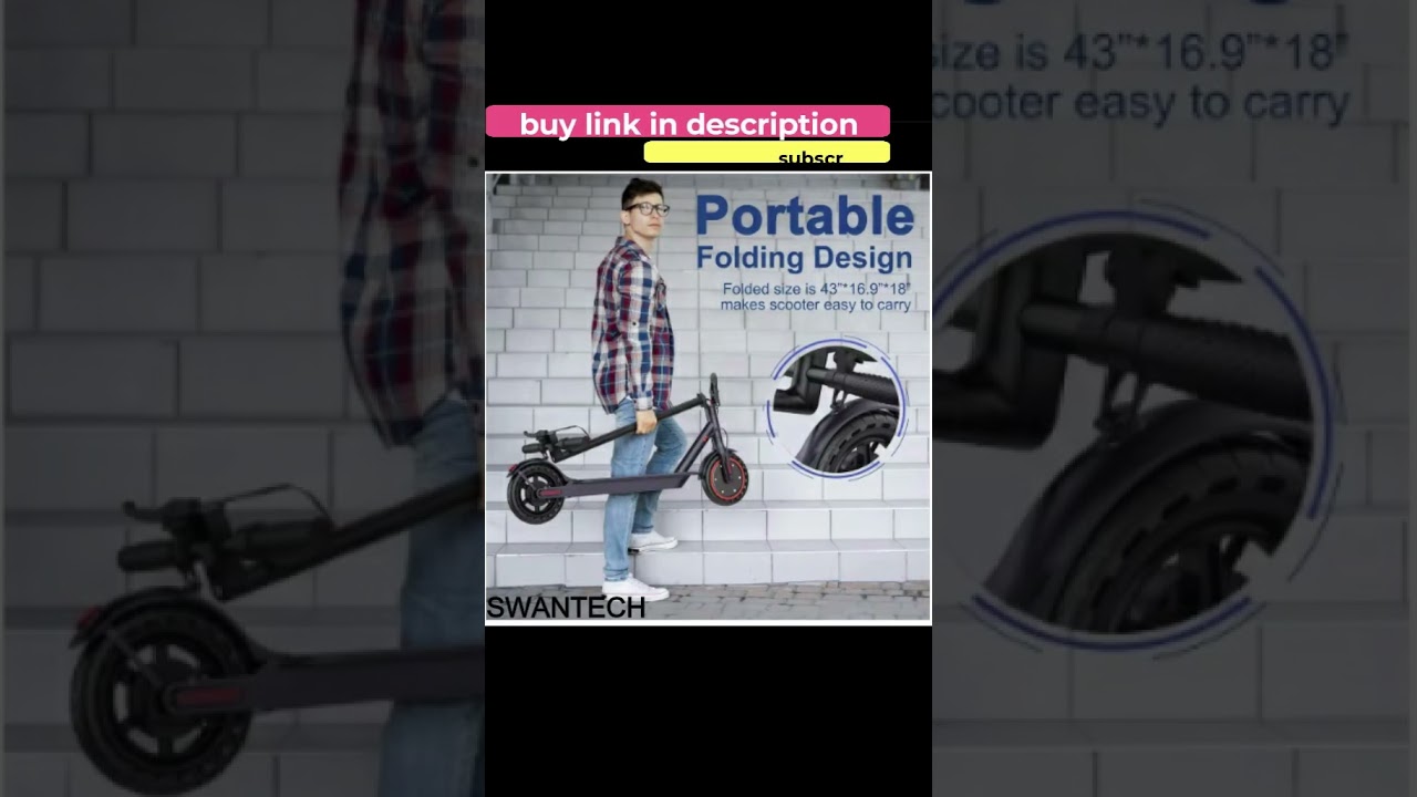 LP60 Electric Scooter 350W | 19mph Max Speed | APP Smart Control | Folding Portable E-Scooter