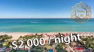 Review of Acqualina Resort & Spa on the Beach, Miami. $2,000 /night, One Bedroom Oceanfront Suite.