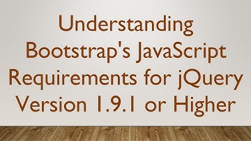 Understanding Bootstrap