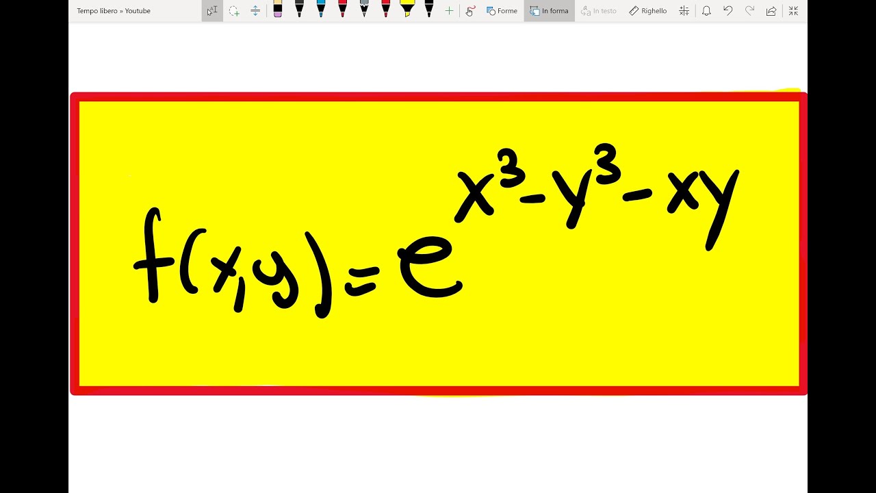 Analisi II - Punti di Massimo di Minimo e di Sella - Esercizio svolto n°3