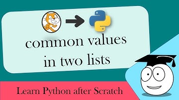 Learn Python After Scratch - Common Values in Two Lists