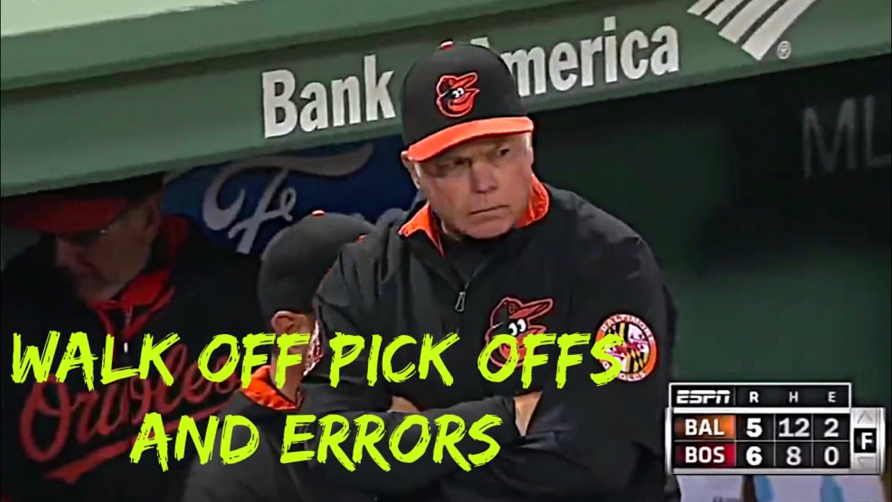 Walk Off Errors & Pick Offs - YouTube