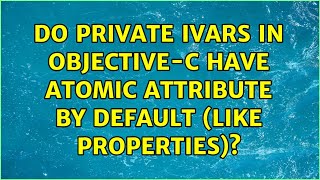 Do private ivars in Objective-C have atomic attribute by default (like properties)?