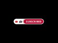 Subscribe Button Overlay - Black Screen