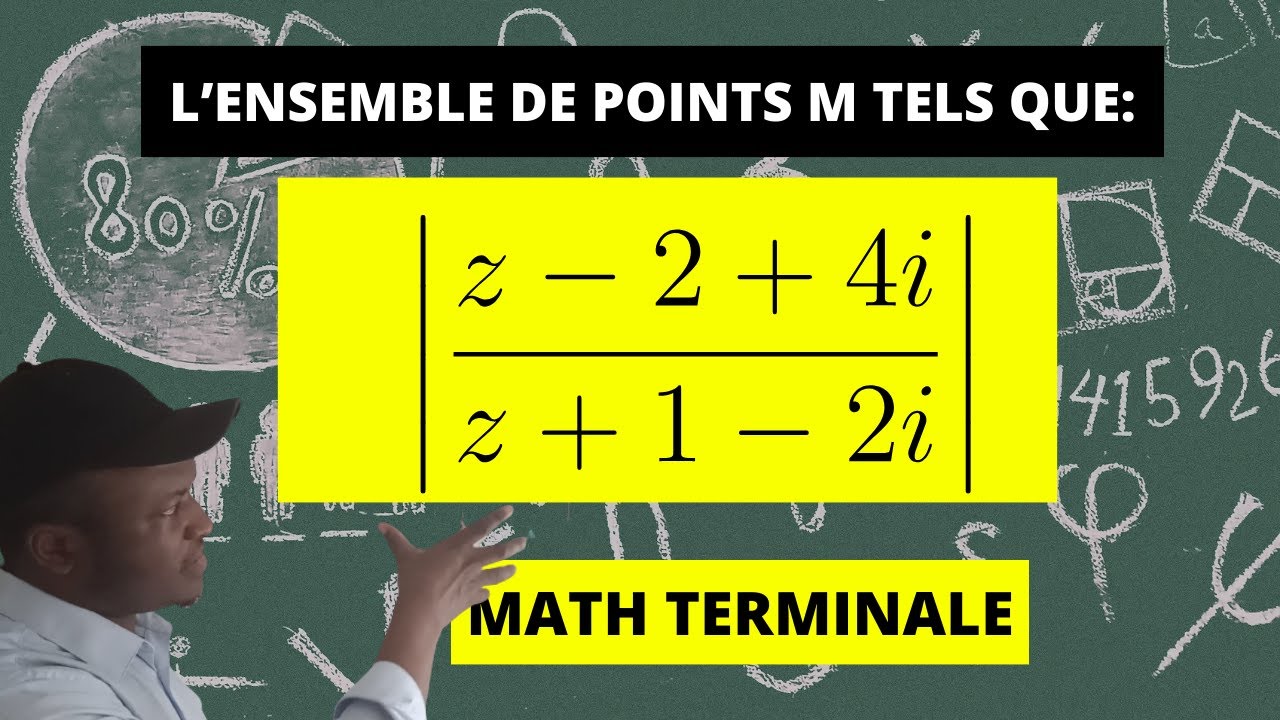 Déterminez l'ensemble des points M | nombres complexes - Math Terminale