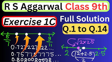 Exercise 1C - R S Aggarwal Class 9 Mathematics Chapter 1 Number System Full Solutions