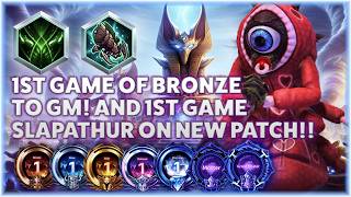 Abathur Ultimate Evo - 1ST GAME OF BRONZE TO GM! AND 1ST GAME SLAPATHUR ON NEW PATCH!! - Bronze to G