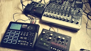Korg monotribe, Akai XR-20, Boss re-20