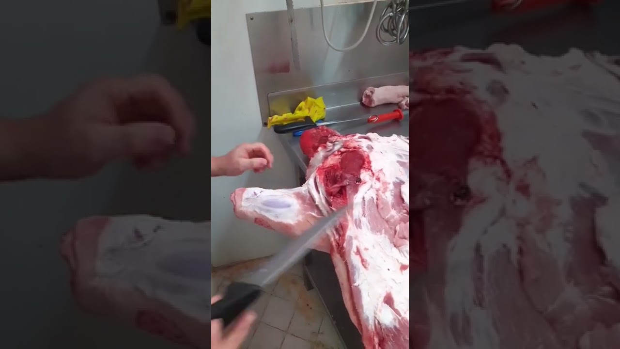 come sezionare mezzana maiale ( in estate)