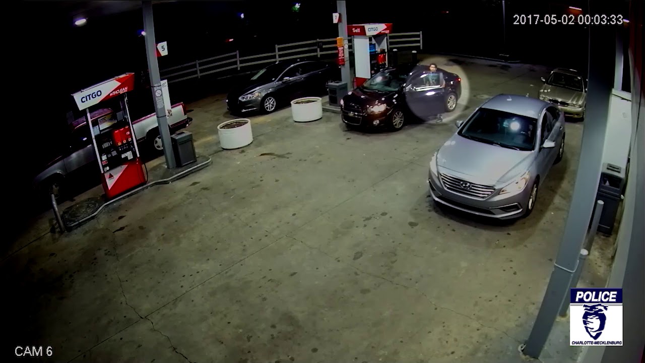 WOMAN GETS CAR STOLEN AT GAS STATION - YouTube