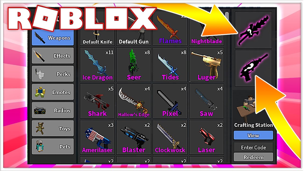 Best knife in Roblox Mystery Murder 2