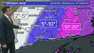 Eastern trend found in Saturday's Connecticut Nor'easter path