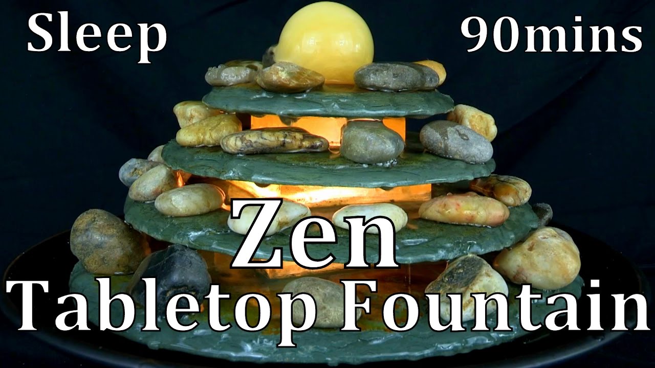 Zen Tabletop Water Fountain 90mins ASMR