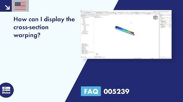 FAQ 005239 | How can I display the cross-section warping?