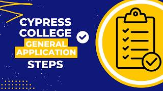 General Student Application to Cypress College (NEW!)