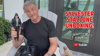 Sylvester Stallone Unboxing The Rocky Balboa 