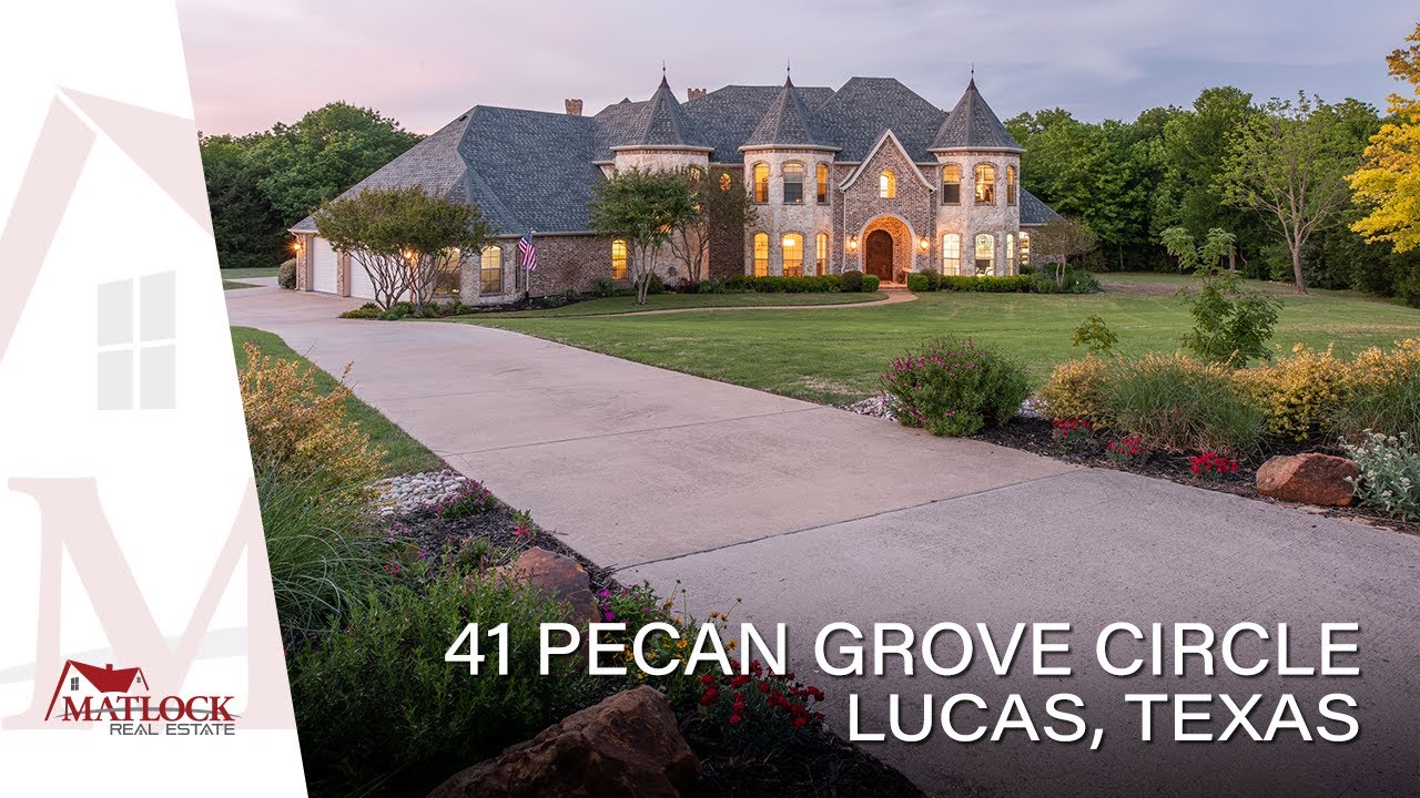 41 Pecan Grove Circle, Lucas, Texas Stunning Custom Estate in Lovejoy ISD Shot in 4K!! YouTube