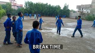 Students Are Playing In The Single Section High School With Beautiful Weather