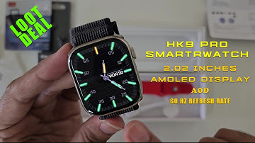 2.02 Inch AMOLED Screen HK9 Pro smartwatch review | Best Apple watch 8 Clone #amoled #60hz