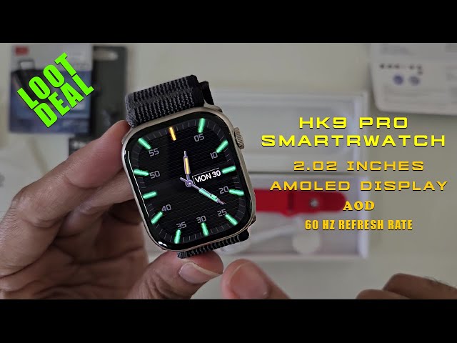 hk9 pro 2.02 inches amoled screen