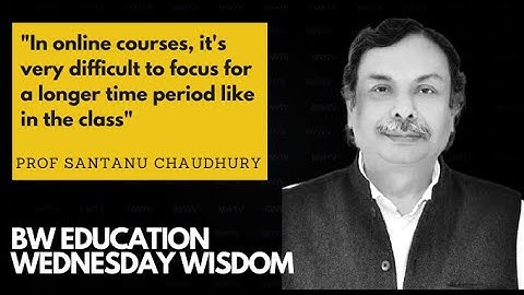 Wednesday Wisdom with Prof Santanu Chaudhury