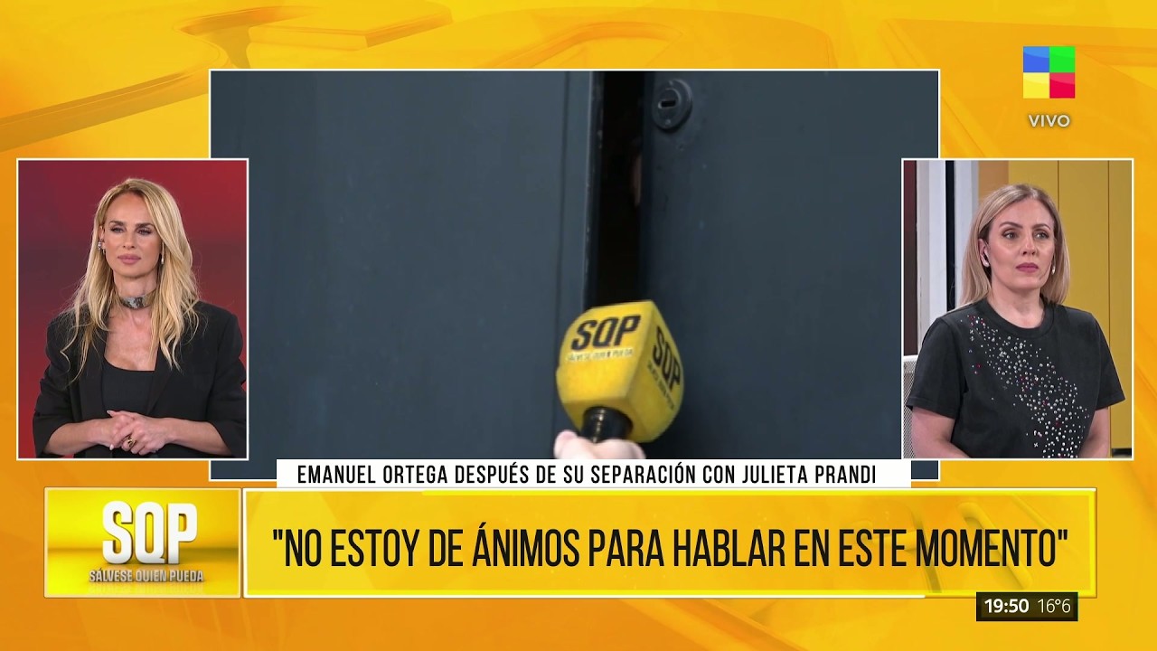 🔥 EMANUEL ORTEGA ROMPE EL SILENCIO: "No estoy de ánimos para hablar"