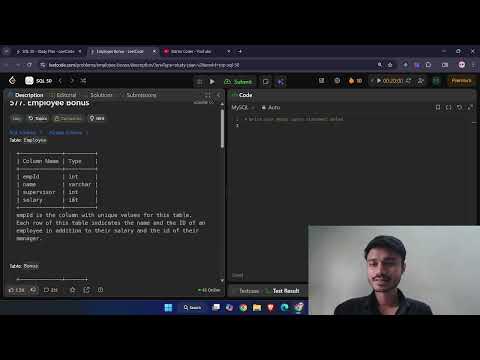 LeetCode SQL Sheet – Ep 10 |  Employee Table |  Learn SQL with Me | Joins