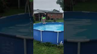 Old Video, Me Jumping Into A Cold Pool