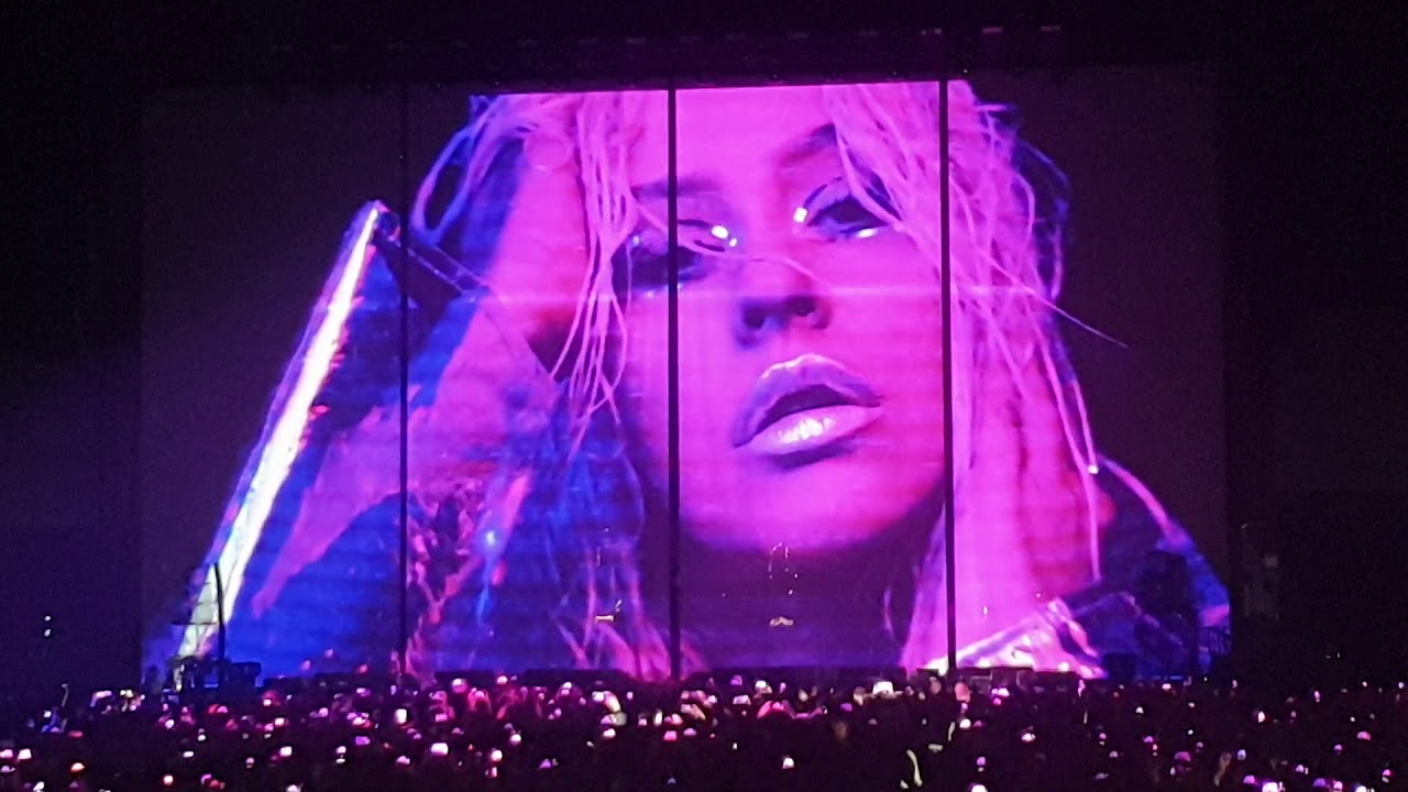 Christina Aguilera - X Tour London intro / Bionic