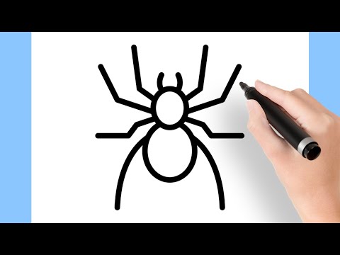COMO DESENHAR UMA ARANHA