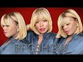 OMG 🥰 BLONDE BOLD BANG BOB WIG! Gluesless cap 13x6 lace part! SHAKE & GO! Perfect Highlights RPGSHOW