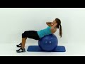 Total Body Exercise Ball Workout Video - Express 10 Minute Physioball Workout Routine
