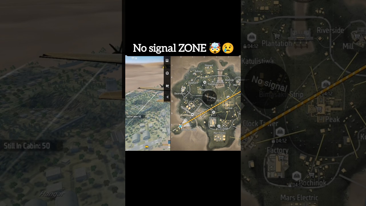 No signal ZONE 🤯😢 FREE FIRE 2025 ☠️ 