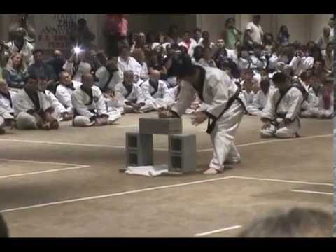 Backfist Break Concrete Block - 4 Stacked