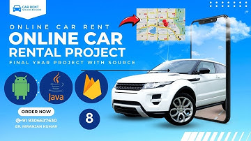 car rental management system project in Android Studio Java Language and Firebase Database
