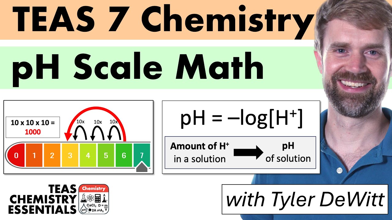 TEAS 7 Chemistry: pH Scale Math - YouTube
