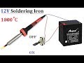 Convert 220v AC Soldering Iron to 12v 50W DC without Inverter - Amazing idea 2019
