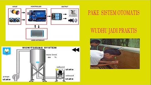 Prototype kran wudhu otomatis berbasis arduino dengan monitor HMI Nextion