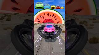 Big Small Cars Vs Watermelon In Beamng.drive Gameplay