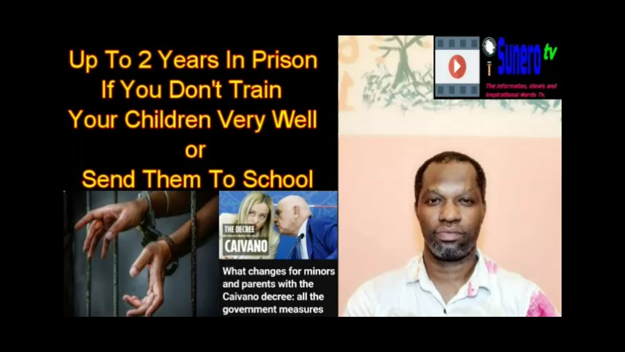 Up To 2 Years In Prison For Parents If You Don't Send Your Children To