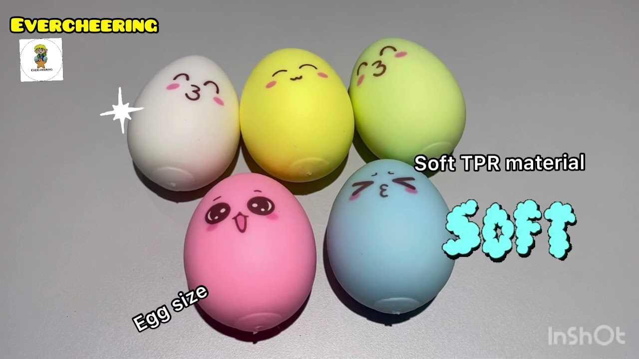 Squeeze emoji flour egg novelty toy YouTube