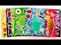 🌈PAPER DIY👻MONSTER UNIVERSITY ASMR Sticker Book Decorating #paperdiy #sticker #monsteruniversity