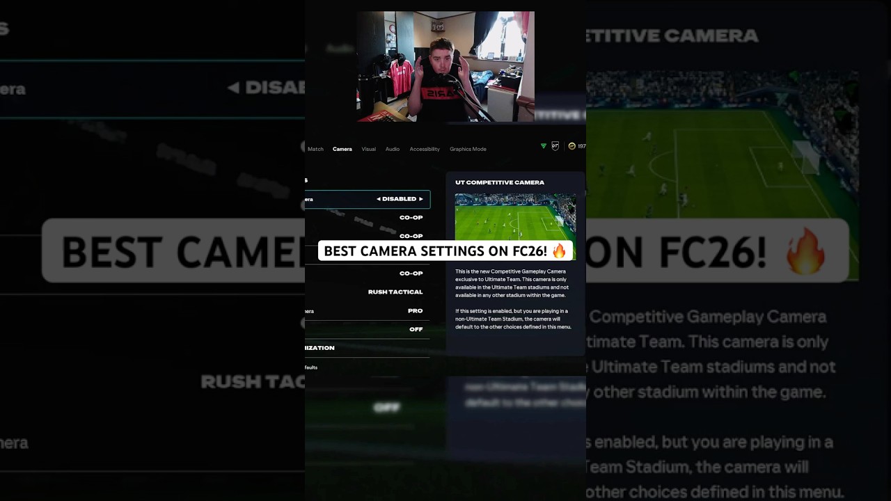 BEST CAMERA SETTINGS ON FC26!🔥… 